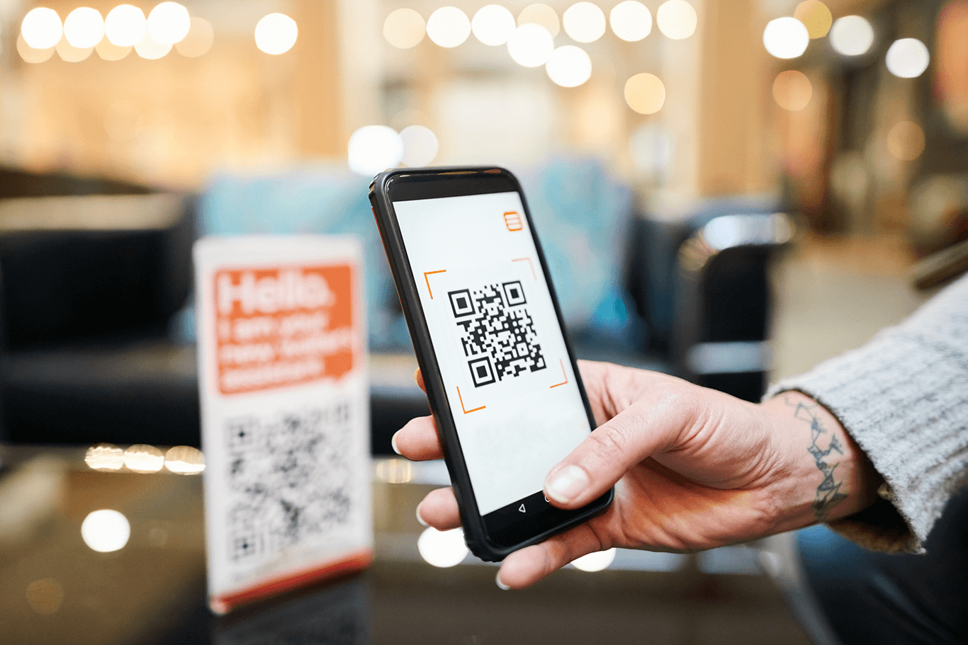 QR code ordering and payment